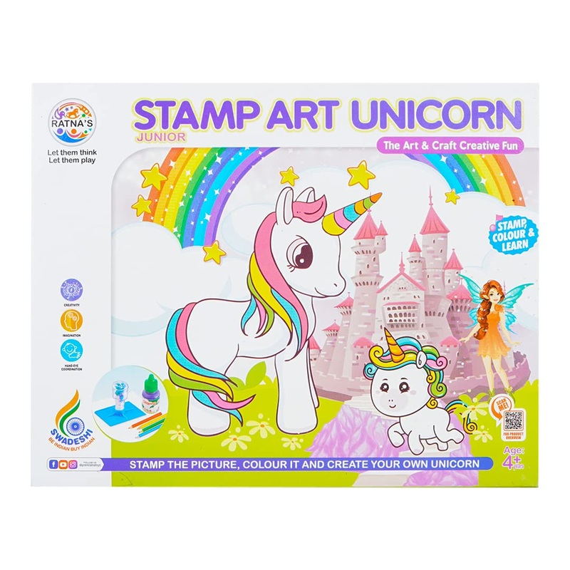 Ratnas Junior Stamp Art Unicorn – Multicolor