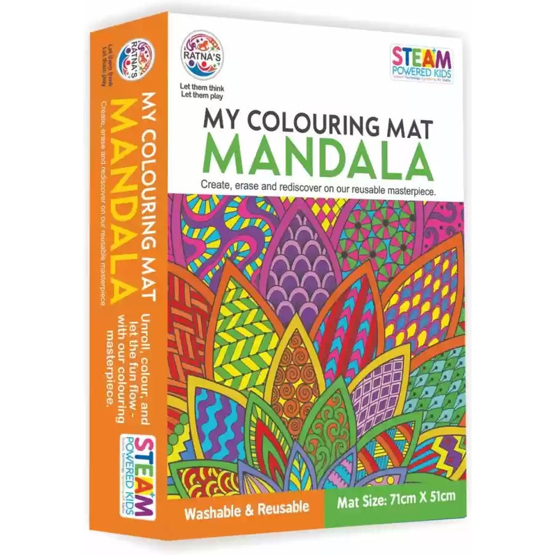 Ratnas Mandala My Coloring Mat For Kids – Multicolor