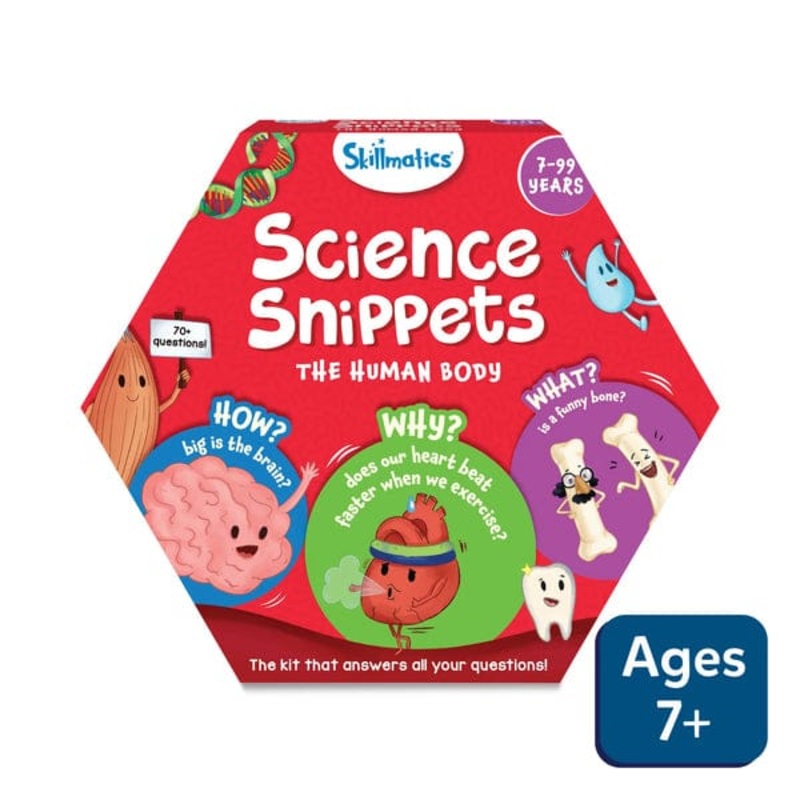 Skillmatics Flash Cards – Science Snippets The Human Body, Learning Aids & Educational Toys for Kids