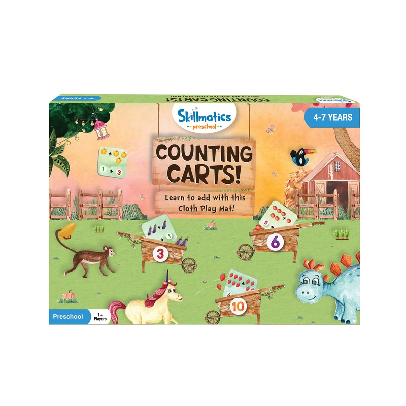 Skillmatics Preschool Toys Counting Carts Educational Game – Multicolor