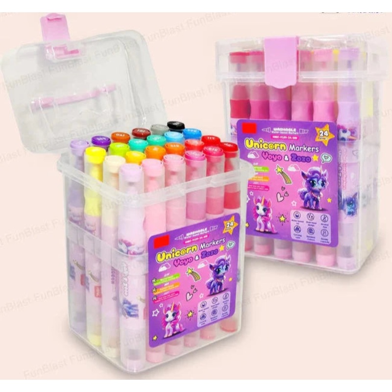 Unicorn Colour Marker & Highlighter | 24 Shades