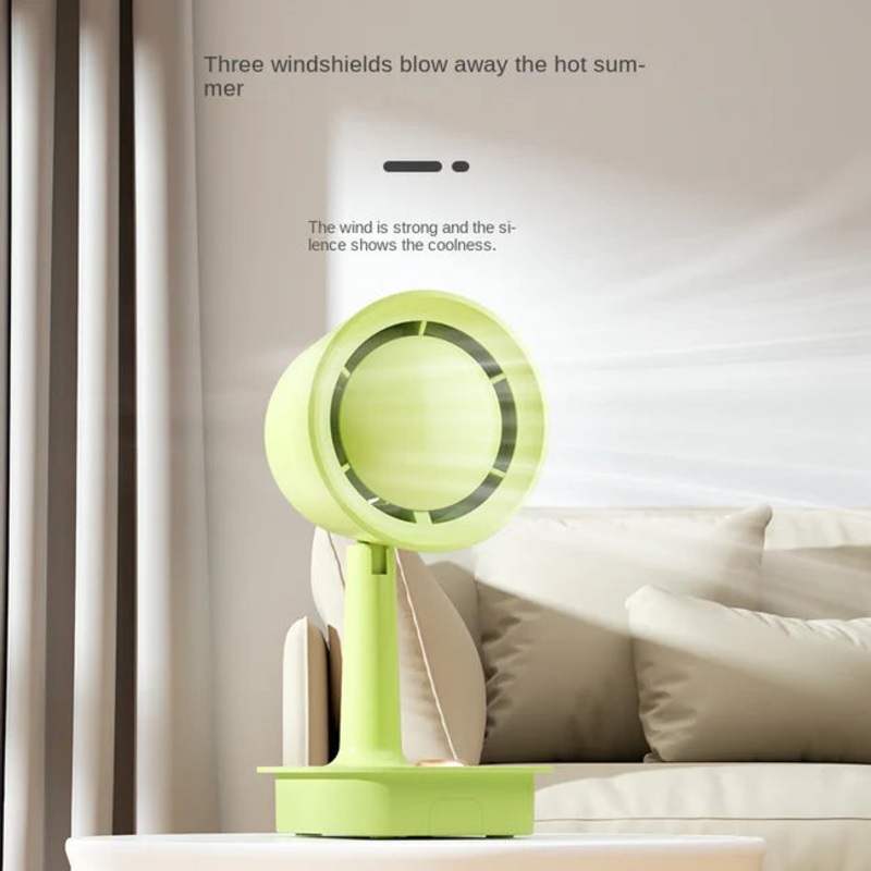 Airpuro Desktop Fan  Portable USB Mini Fan with Phone Holder Stand (Multicolor)