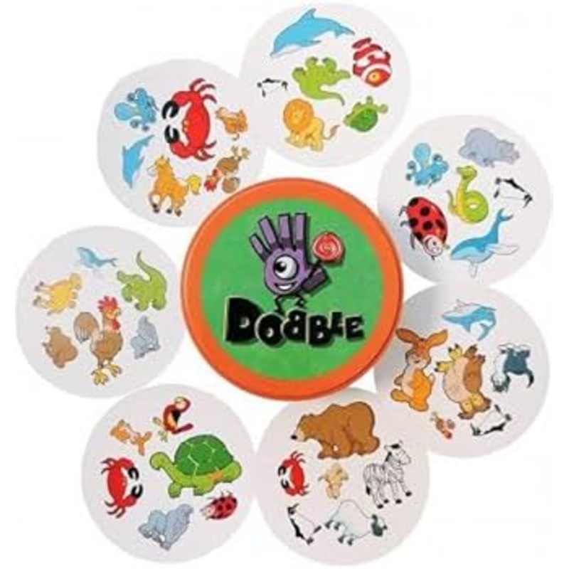 Dobble Classic Matching Card Games for Kids – Multicolor