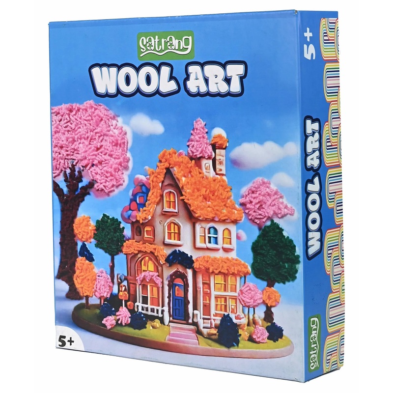 Folks Work Satrang Wool Art | Multicolor