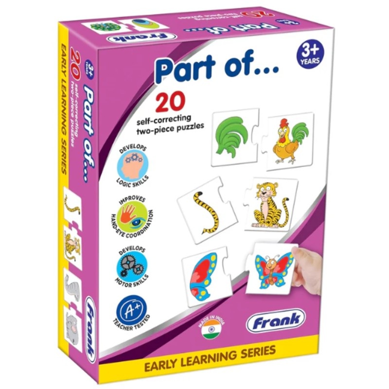 Frank Part of 20 Self Correcting Puzzle – Early Learner Jigsaw Puzzle Set