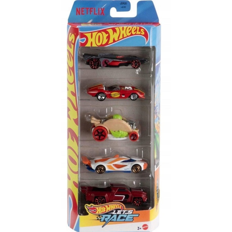 Hot Wheels – Lets Race Car – Set of 5 – Multicolor – JBJ79