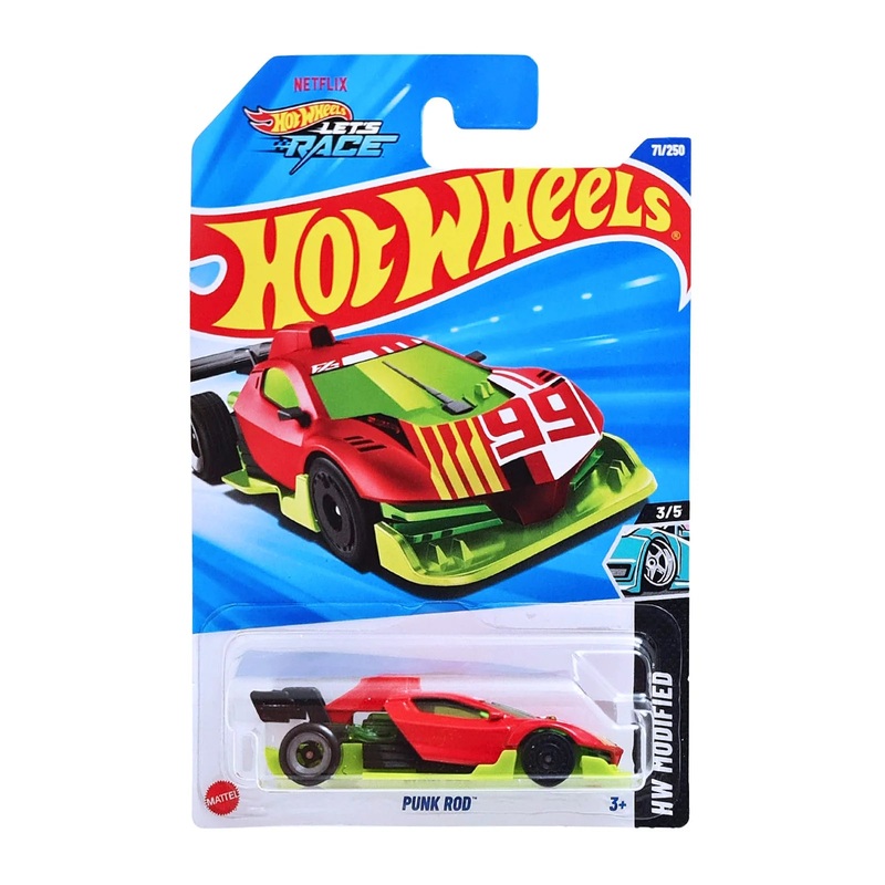 Hot Wheels Mainline – J Case – Punk Rod – HW Modified- Long Card