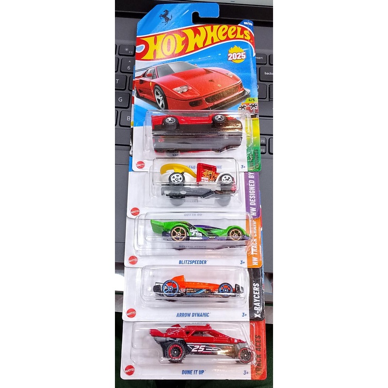 Hot Wheels Mainline – L Case (2025) – Combo Pack of 5 Cars – Long Card