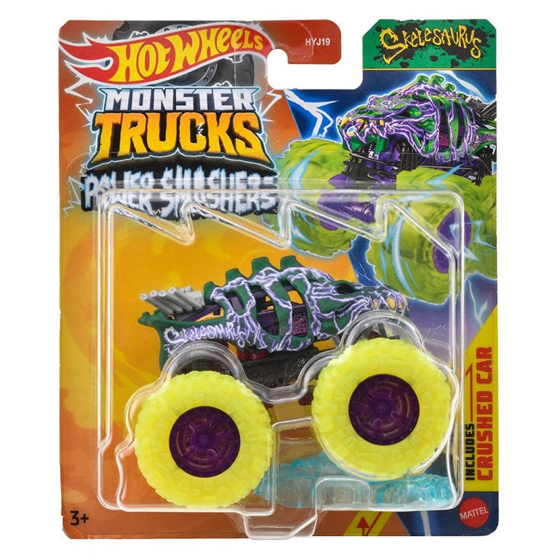 Hot Wheels – Monster Trucks Power Smashers – Skelesaurus – HYJ19-955B