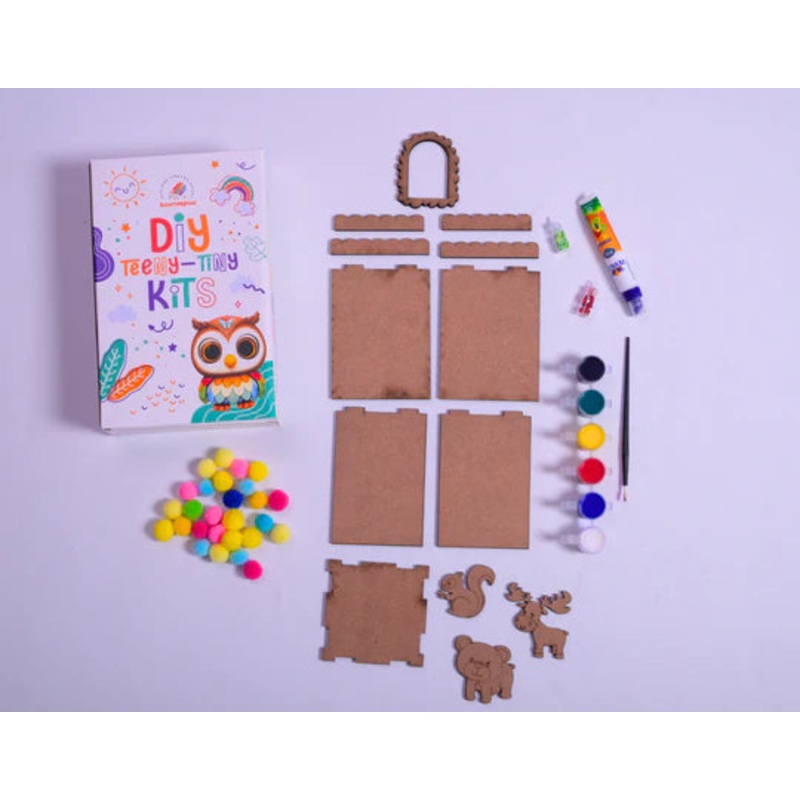 ilearnngrow Teeny Tiny DIY Pen Stand Craft Kit  Color & Decorate Your Own Desk Organizer