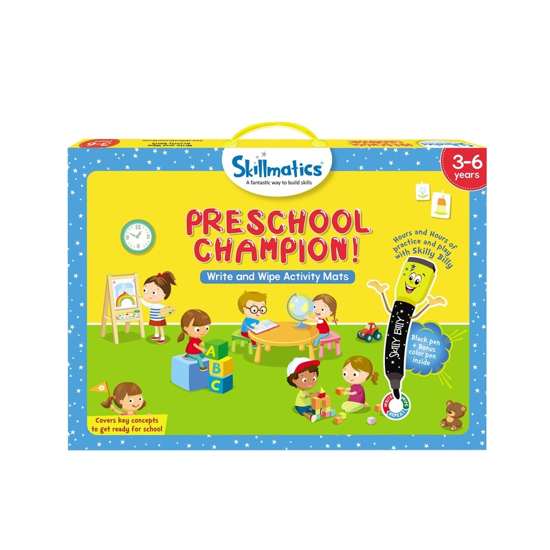 Skillmatics Educational Game – Preschool Champion Activity Mats