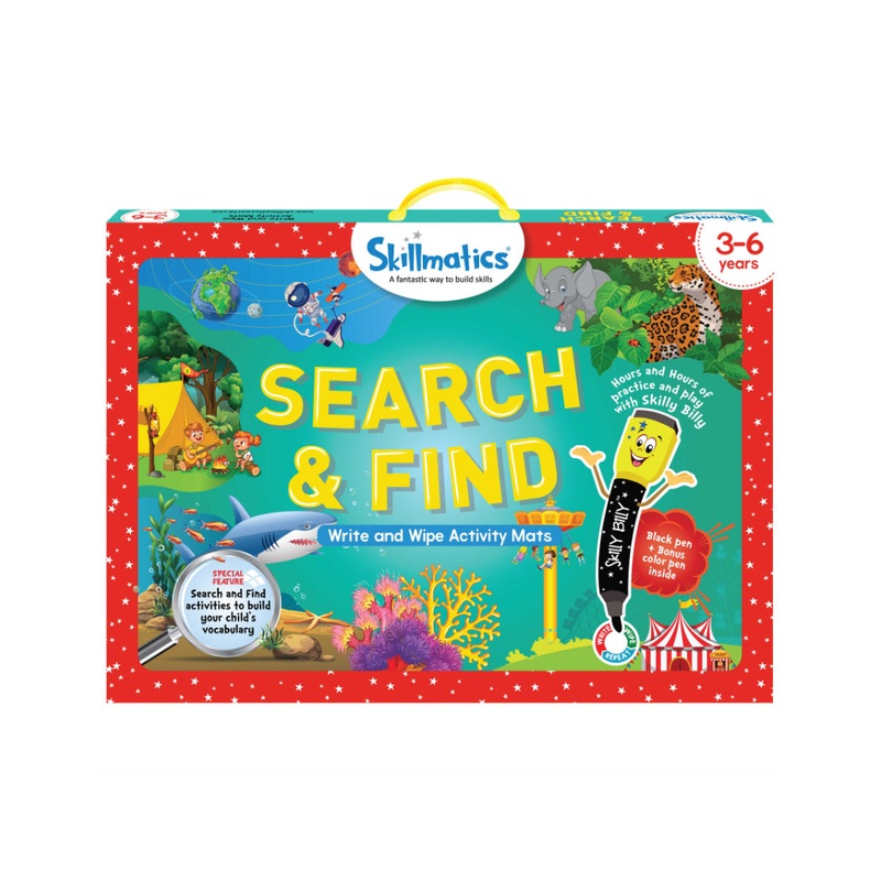Skillmatics Educational Game – Search and Find Activity Mats for kids