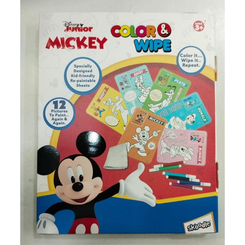 Skoodle Art Color & Wipe kit – Multicolor – Mickey