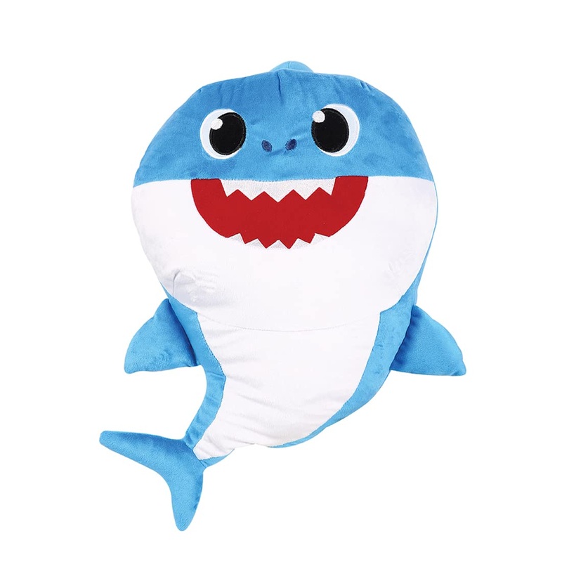 Baby Shark Plush Cuddle and Sing with Soft Toy 18 Inch Daddy Shark for The Kids – Blue