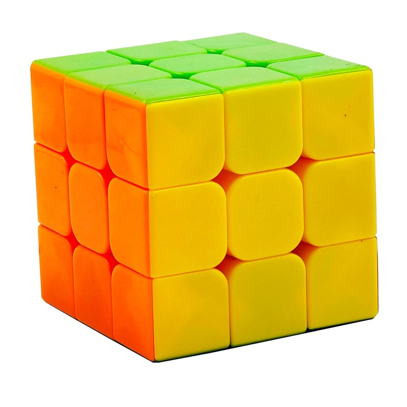 Bafna Cube’s 3x3x3 High Speed Stickerless Magic Puzzle Cubes Multicolor