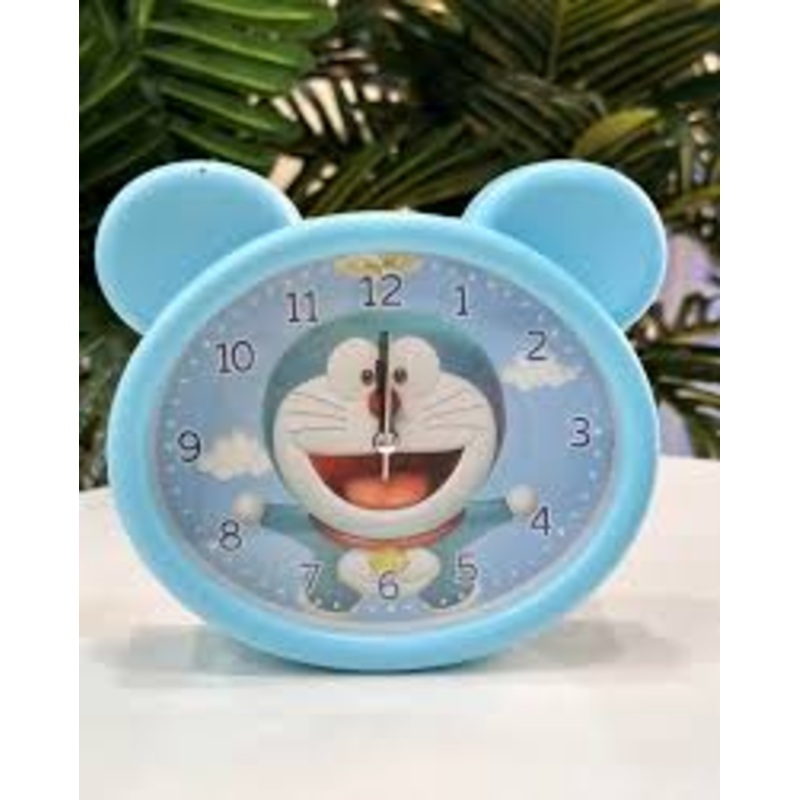 Bear Shape Alarm Clock for Kids | Cartoon Printed | Portable Stand & Desk Clock | Time Functional | Assorted Colors | Box Packing
