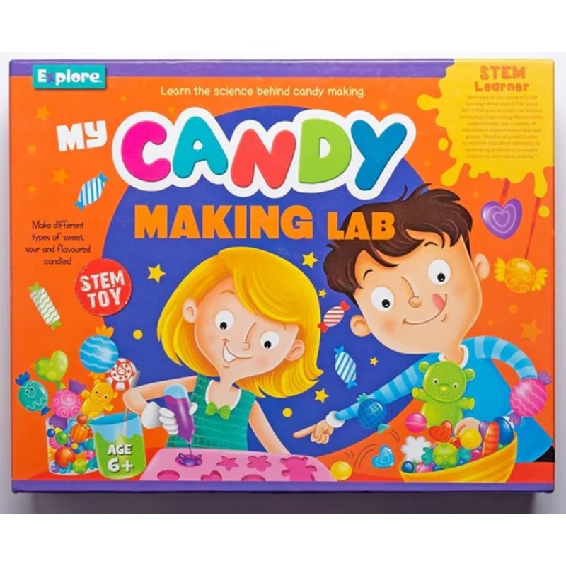 Eksploe Educational DIY STEM Learner – My Candy Making Lab Science Kit Activity Toy for Kids (Age 8+)