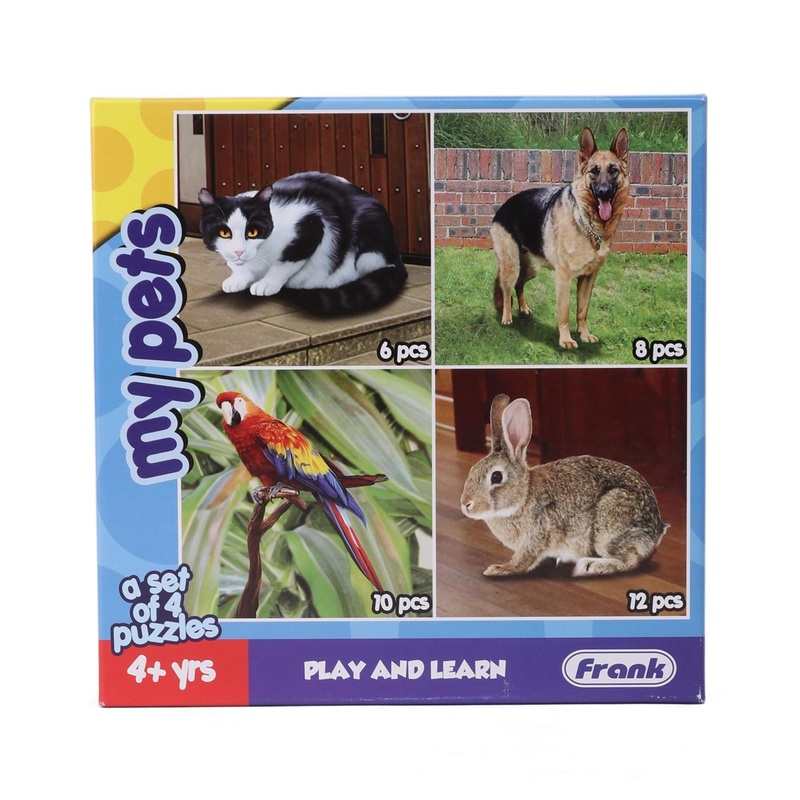Frank My Pets Jigsaw Puzzle Multicolor Set of 4 – 36 Pieces