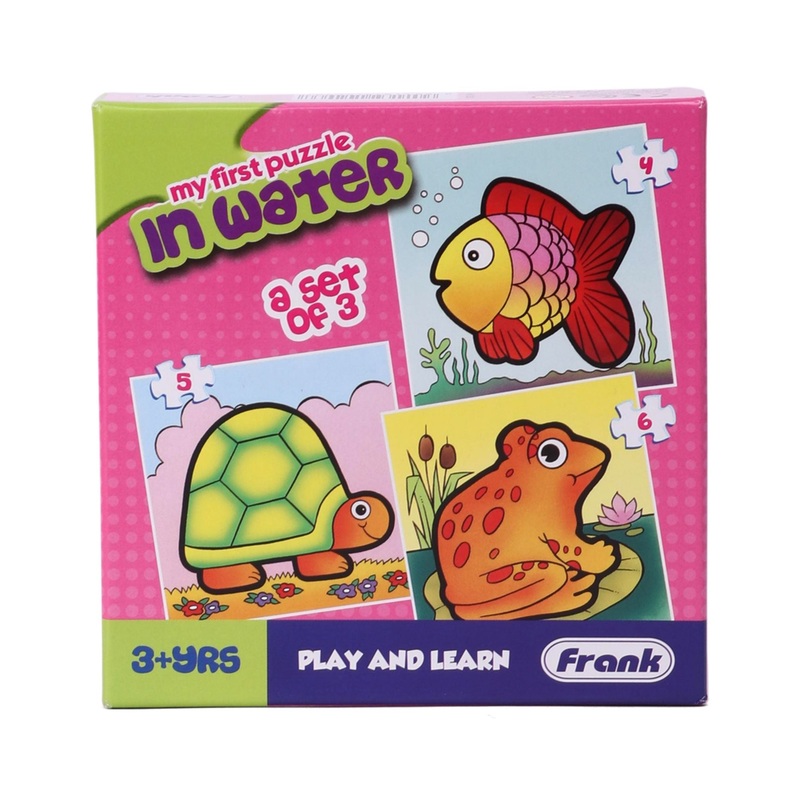 Frank Play And Learn In The Water Jigsaw Puzzle Multicolor Set of 3 – 15 Pieces