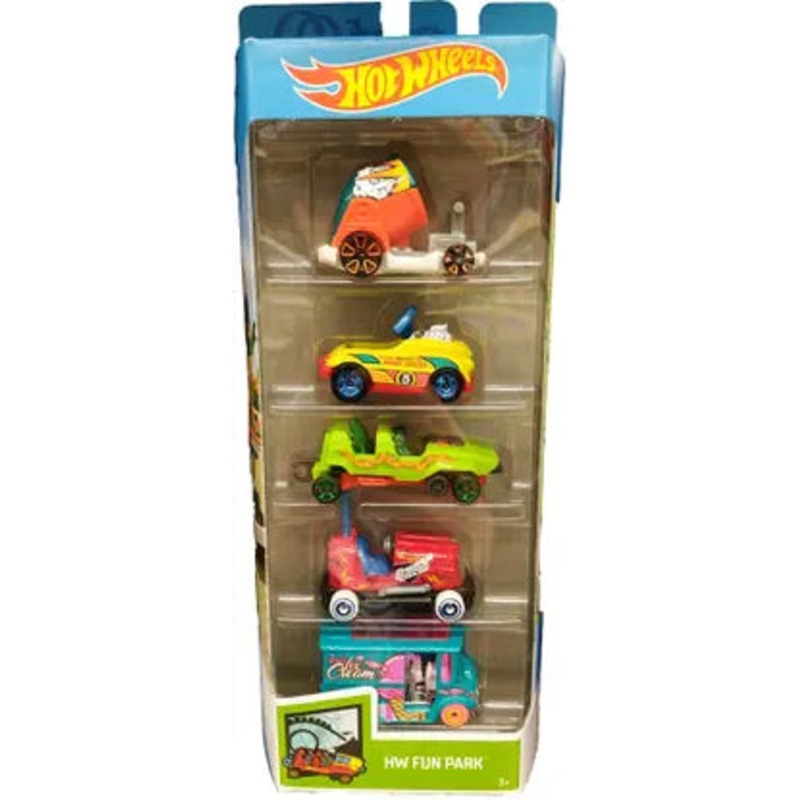 Hot Wheels – HW Fun Park – Set of 5 – Multicolor – JBJ88