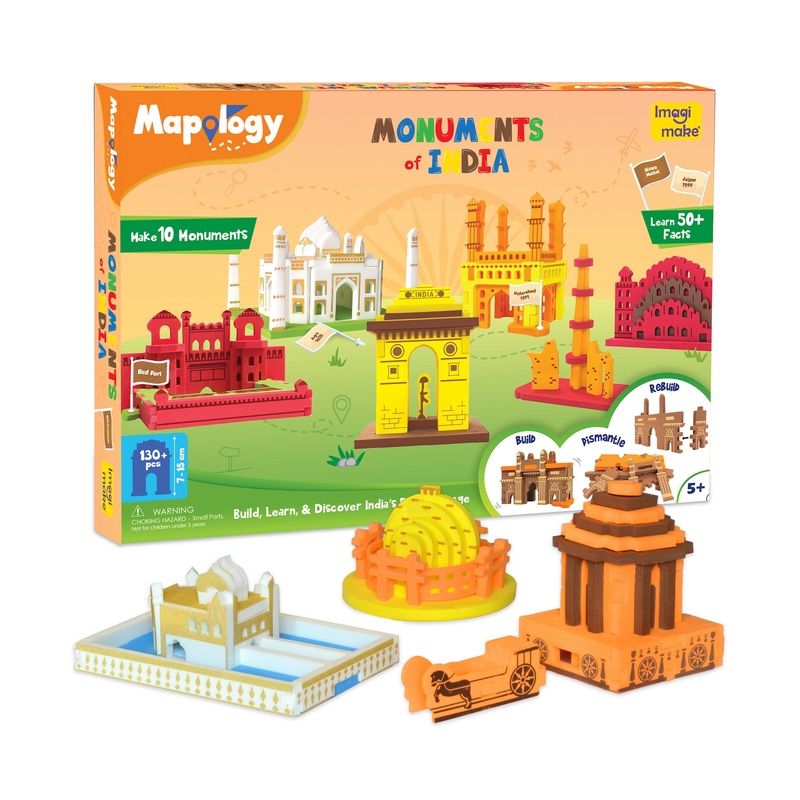 Imagi Make Mapology Monuments Of India Multicolor – 130+ pieces