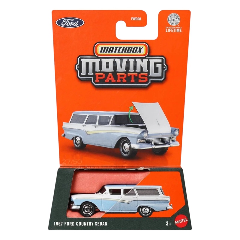 Matchbox Moving Parts 2025 – 1957 Ford Country Sedan – Blue – FWD28 – 95AH