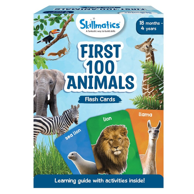 Skillmatics Flash Cards First 100 Animals Multicolour – 50 Pieces