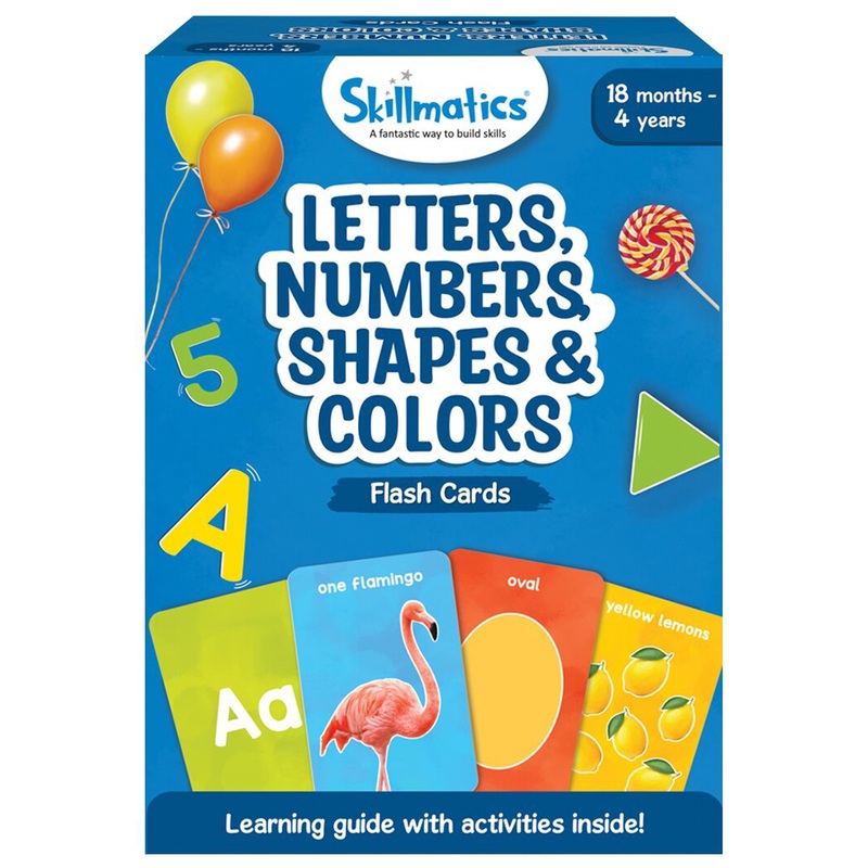 Skillmatics Flash Cards Letters Numbers Shapes And Colors Multicolor – 50 Pieces