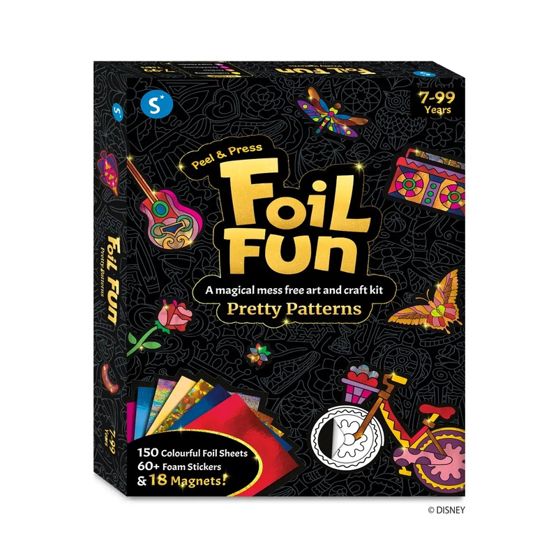 Skillmatics Foil Fun Foil Fun Pretty Patterns | No Mess Art Kit | Ages 7+| Multicolor