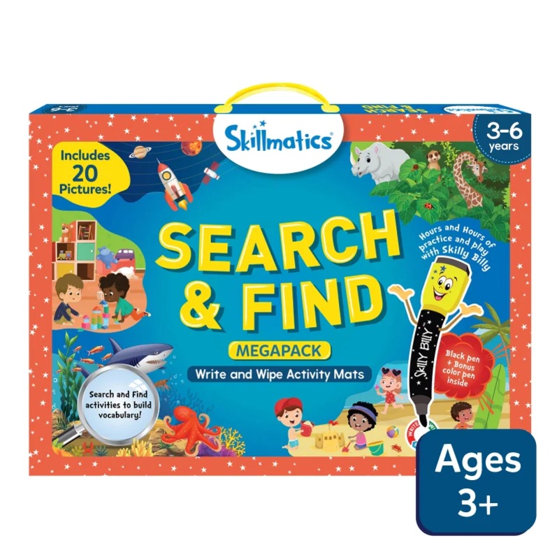 Skillmatics Search And Find Megapack, Activity Mats for kids