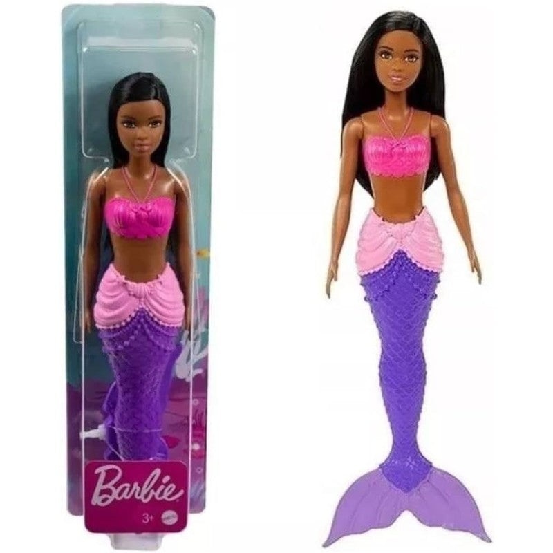 Barbie Dreamtopia Mermaid Doll (Brunette) with Multi-Colored Mermaid Tail, Toy for Kids Ages 3 Years Old and Up