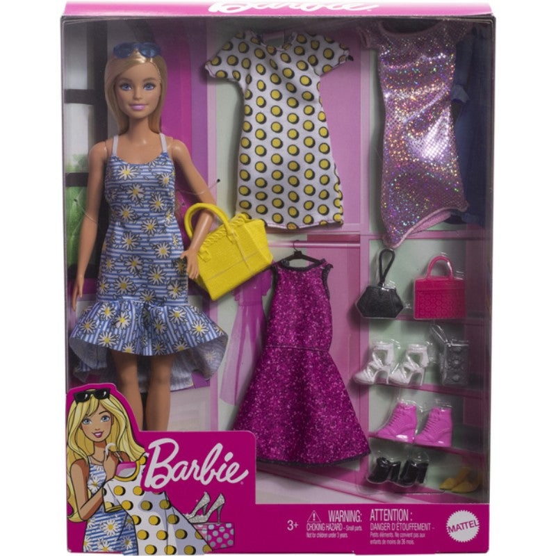 Barbie Fashionista Doll With Fashions Dress – Multicolor