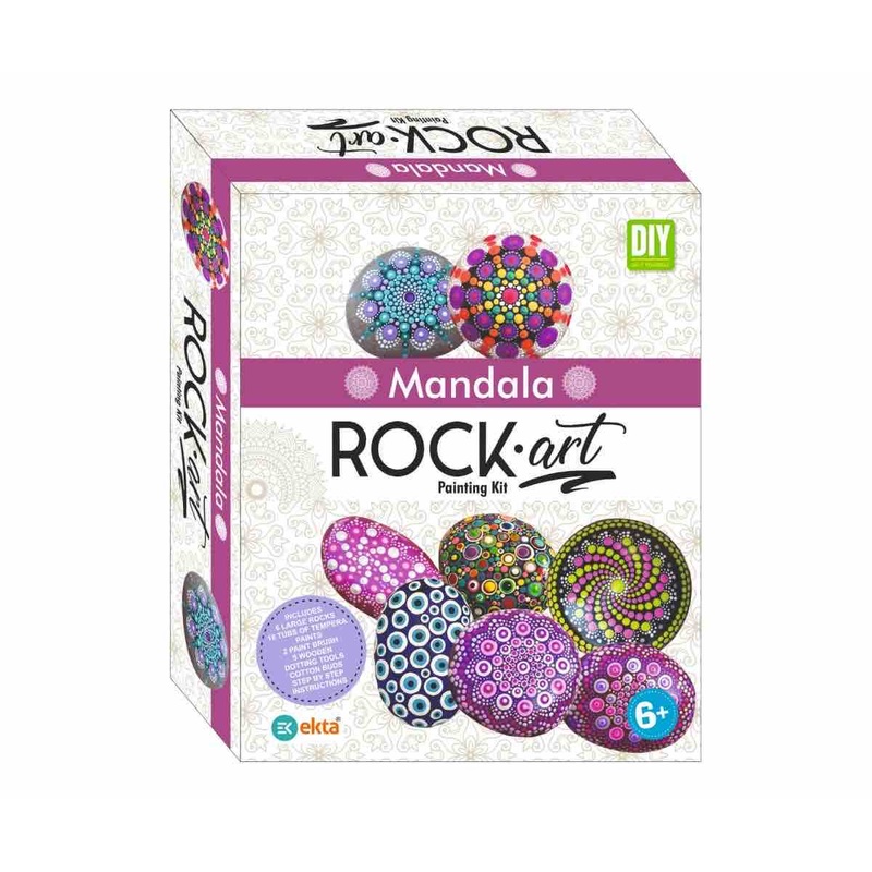 Ekta Mandala Rock Art Painting Kit – Multicolor
