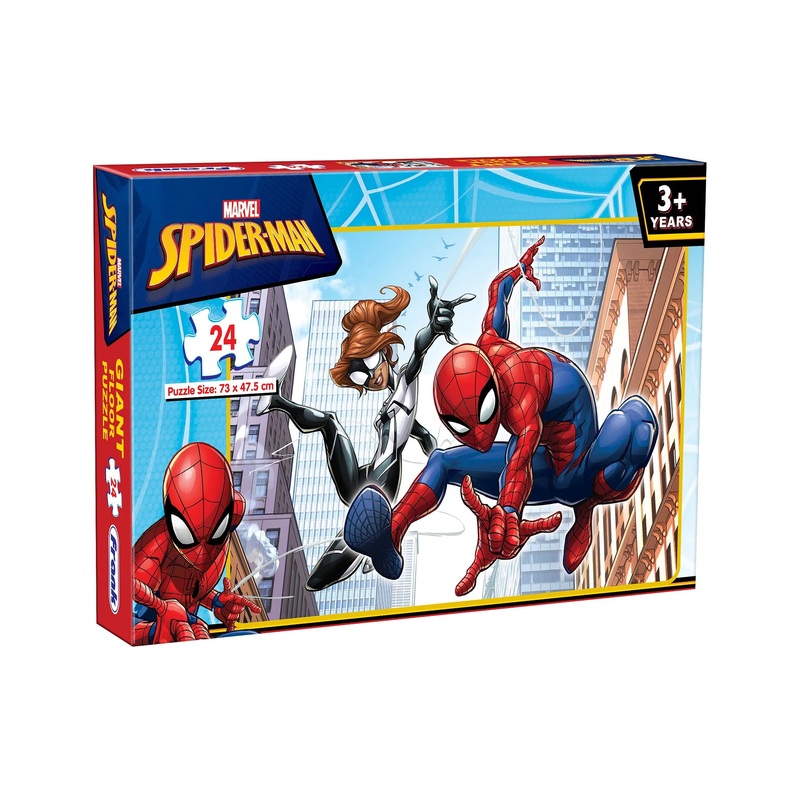 Frank Marvel Spider Man Giant Floor Jigsaw Puzzle Multicolor (24 Pieces) for kids above 4+