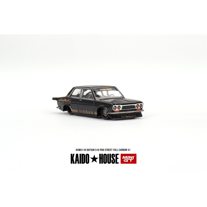 Mini GT x Kaido House KHMG110 Datsun 510 Pro Street Full Carbon V1