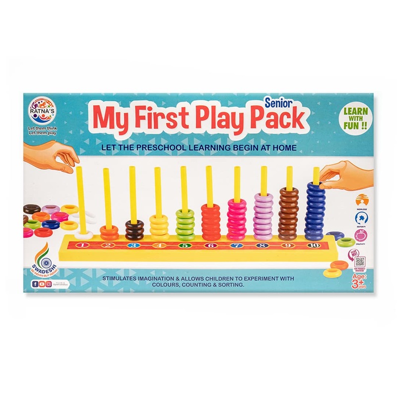 Ratna’s My First Play Pack Senior for Kids Learn Counting and Colors with Fun – Multicolor