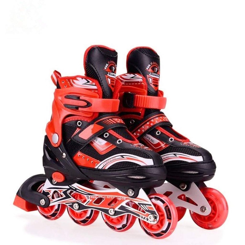 4 Wheels Inline Adjustable Skates  Skating Shoes for Boys & Girls