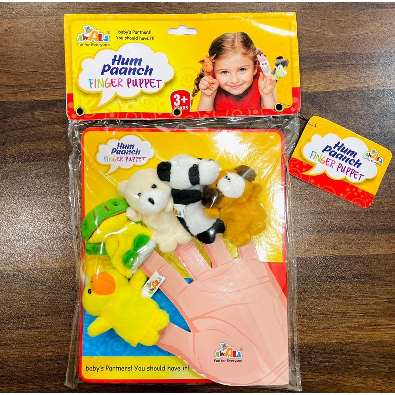 Animals Finger Puppet Toys | Mini Plush Figures Toy for Kids & Magician, Soft Hands Finger Puppets Game