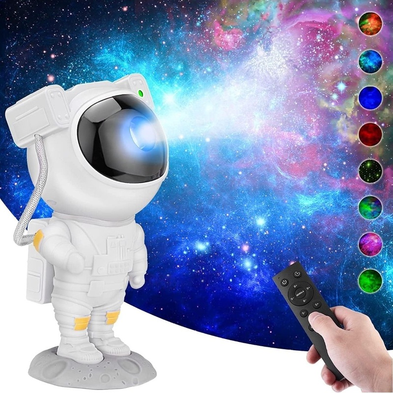 Astronaut Space Projector – Remote Operated – 360 Degree Rotating, Projection Night Light with Remote Control LED Night Lamp Nebula Star & Galaxy Projector