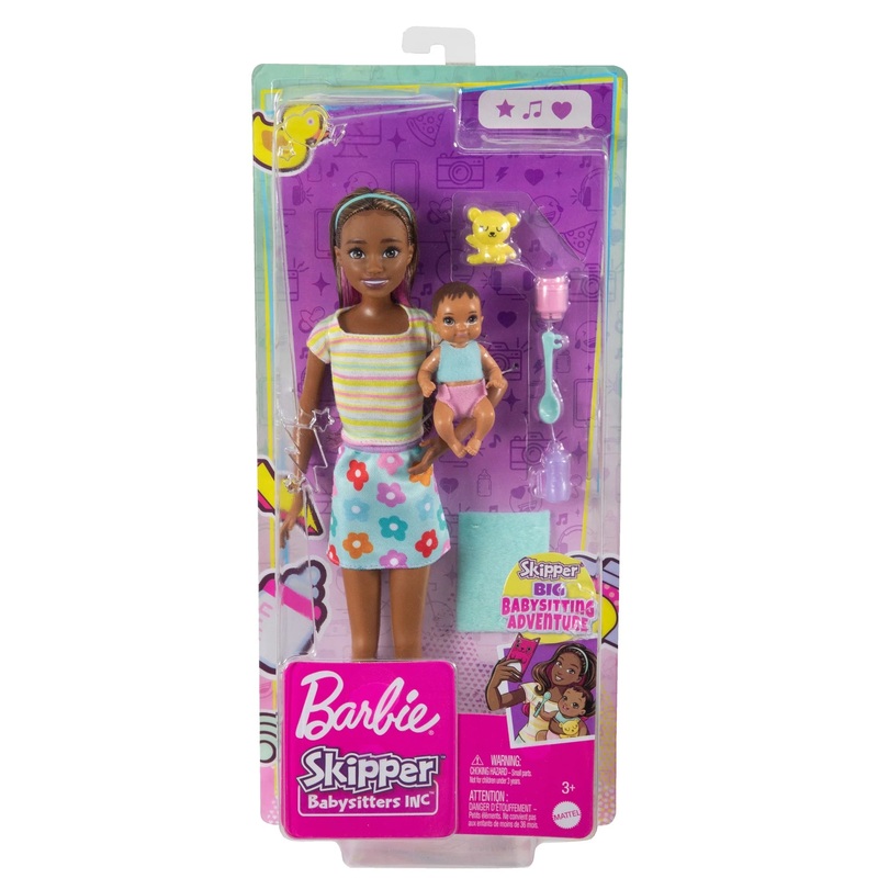 Barbie Brunette Skipper Babysitters Doll & Accessories – Color May Vary