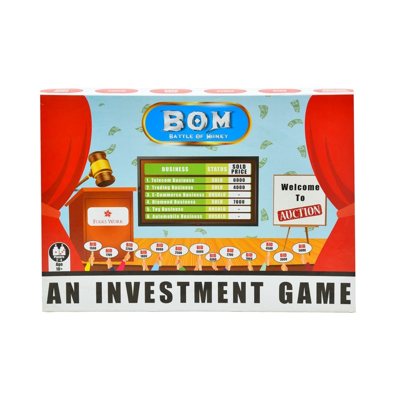 Folks Work Battle of Money Board Game – Multicolour