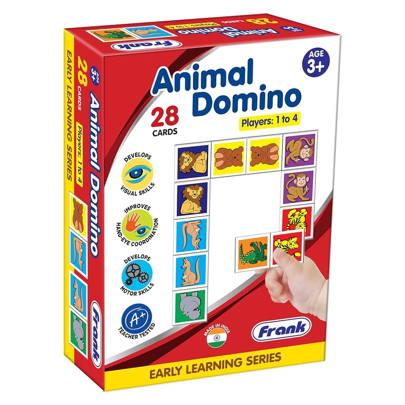 Frank Early Leaner Pack – Animal Domino – 28 Cards – Multicolor