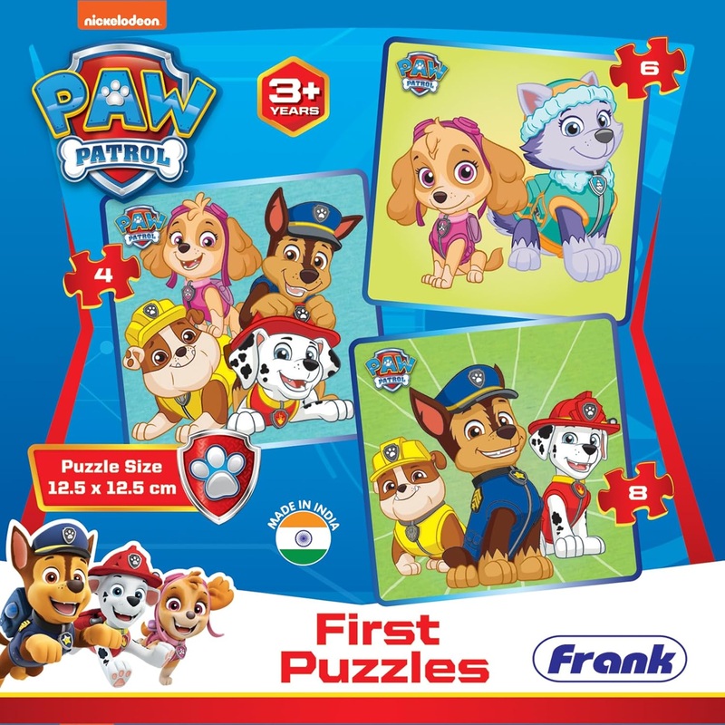 Frank First Puzzles – A Set of 3 Jigsaw Puzzles for Kids Above 3+ Years