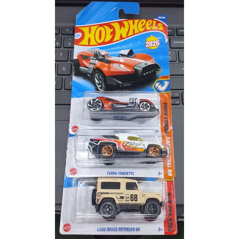 Hot Wheels Mainline – L Case (2025) – Combo Pack of 3 Cars – Long Card
