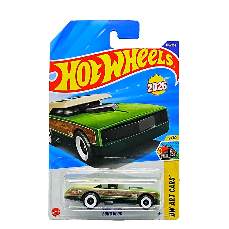 Hot Wheels Mainline – L Case 2025 – Long Bloc – HW Art Cars – Long Card