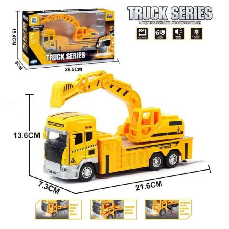 Truck Series Model Toy Construction Vehicle for Kids – Multicolour