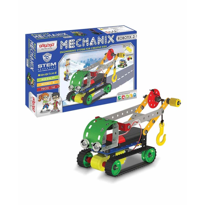 Zephyr Mechanix Robotix 2 Multi Model Construction Set Multicolor – 166 Pieces