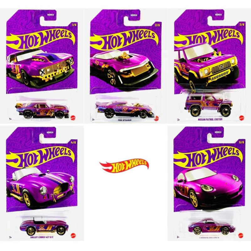 2025 Hot Wheels 57th Anniversary – Pack of 5 Pcs Cars  – HDH54 955H