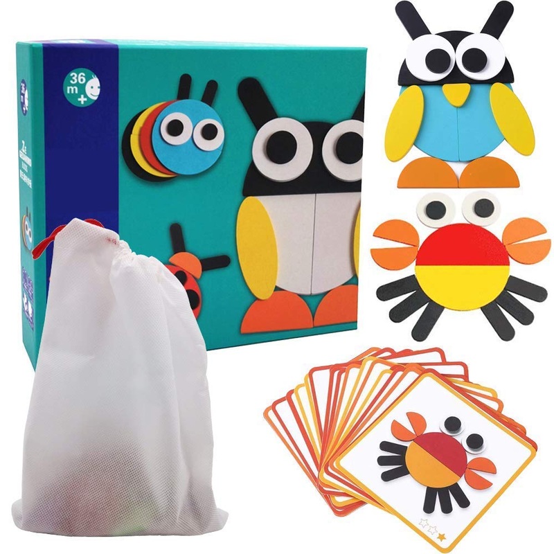 Animals Jigsaw Puzzle Sorting and Stacking Game for Kids – Multicolour