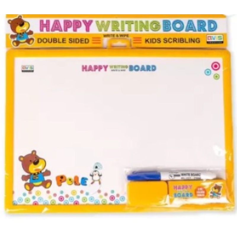 Avis dual sided and Drawing for Kids Pen Erasable Drawing Easy Reading Writing Black, White board  – Multicolor